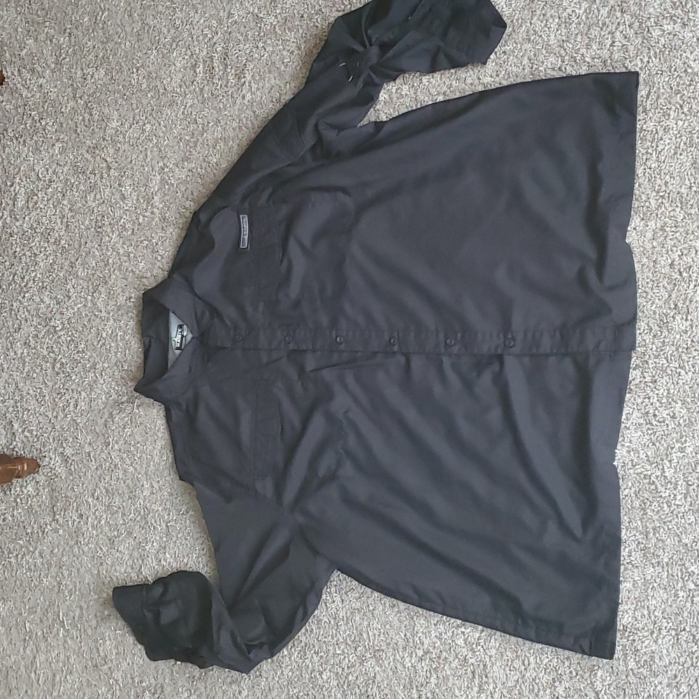 Habit black fishing shirt 40 spf nwot